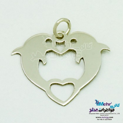 Gold Pendant - Dolphins romantic design-SM0846